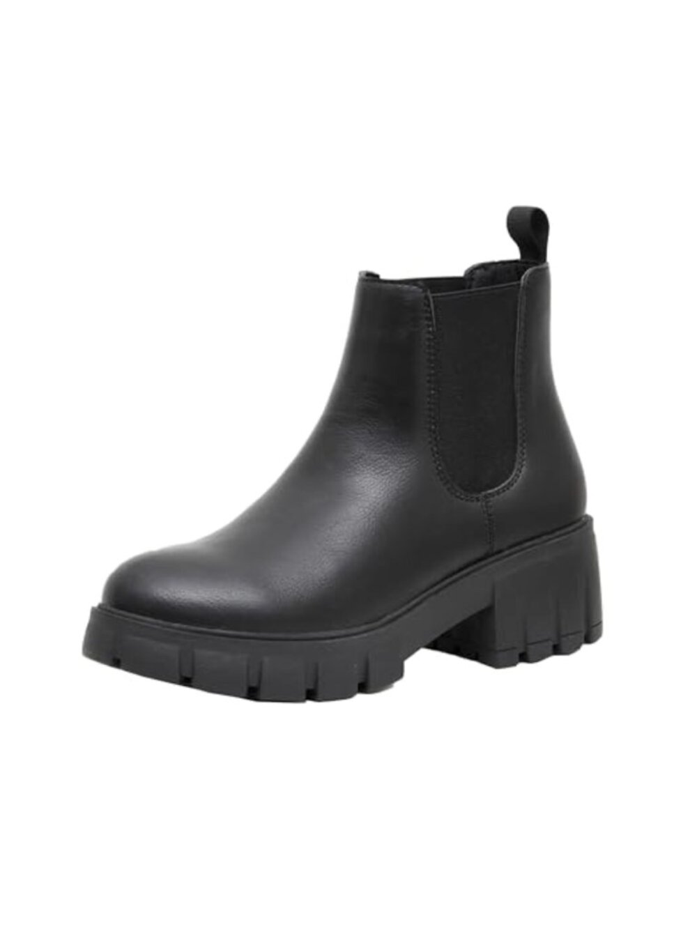 CUSHIONAIRE Womens Faux Leather Chelsea Slip On Ankle Boot Memory Foam